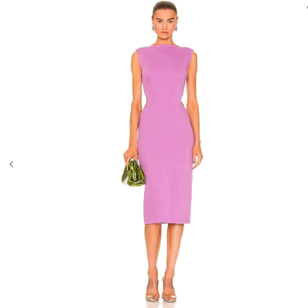 Victor Glemaud Sleeveless Cut Out Midi Dress